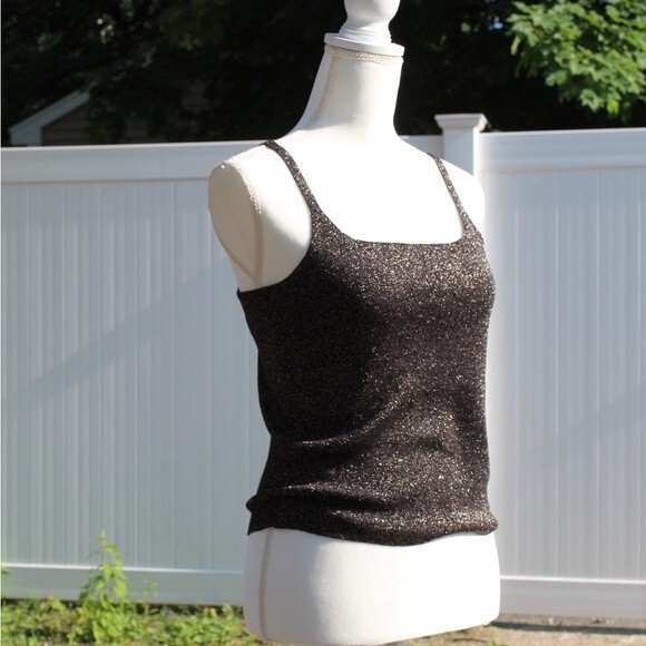 Atmosphere Black Gold Sparkle Tank Top - Picture 2 of 6